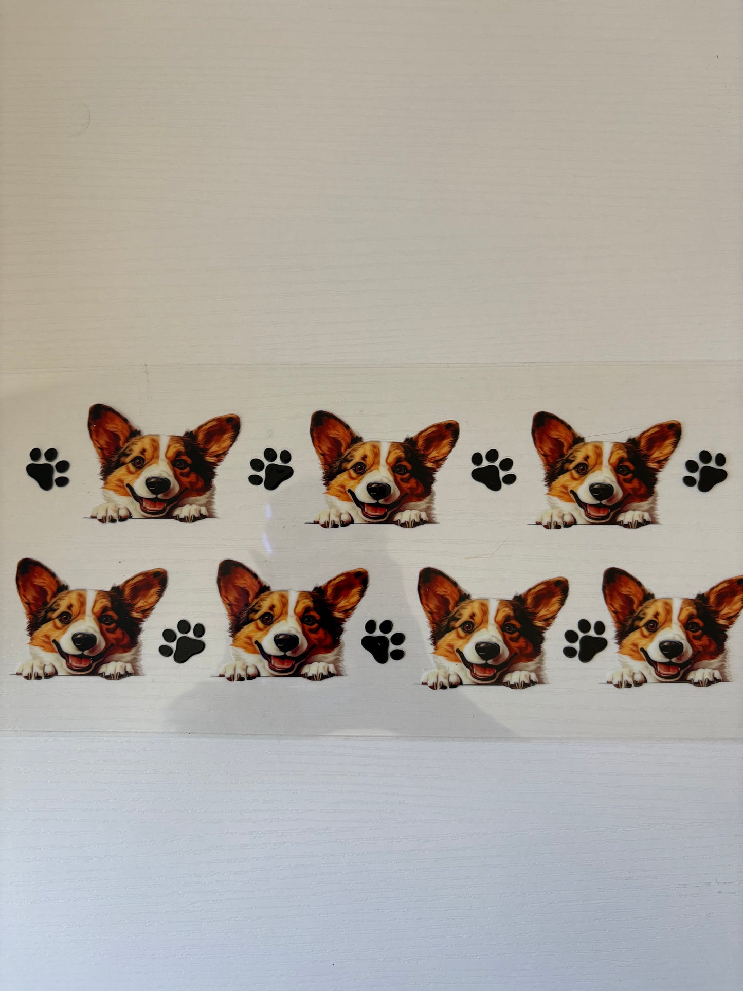 Corgi dog Uv Dtf Wrap
