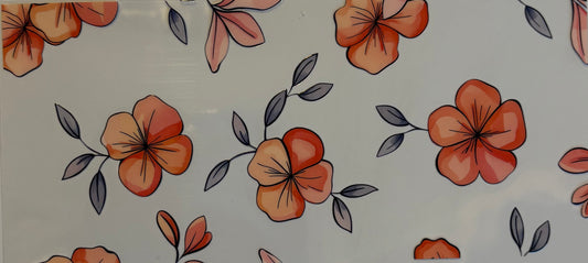 Flowers Uv dtf wrap