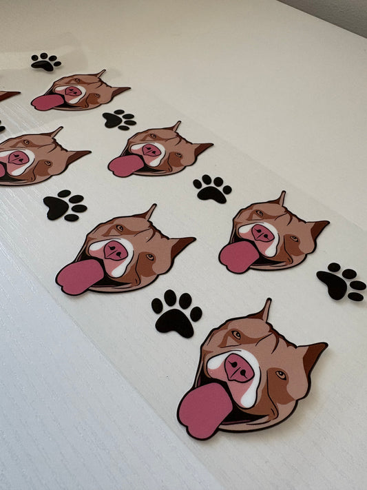Pit Bull 2 dog Uv Dtf Wrap