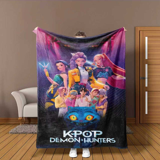 Kpop Demon Hunter Flannel Blanket