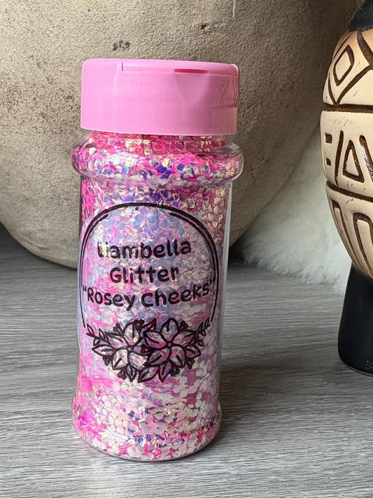 Rosey Cheeks bubble glitter