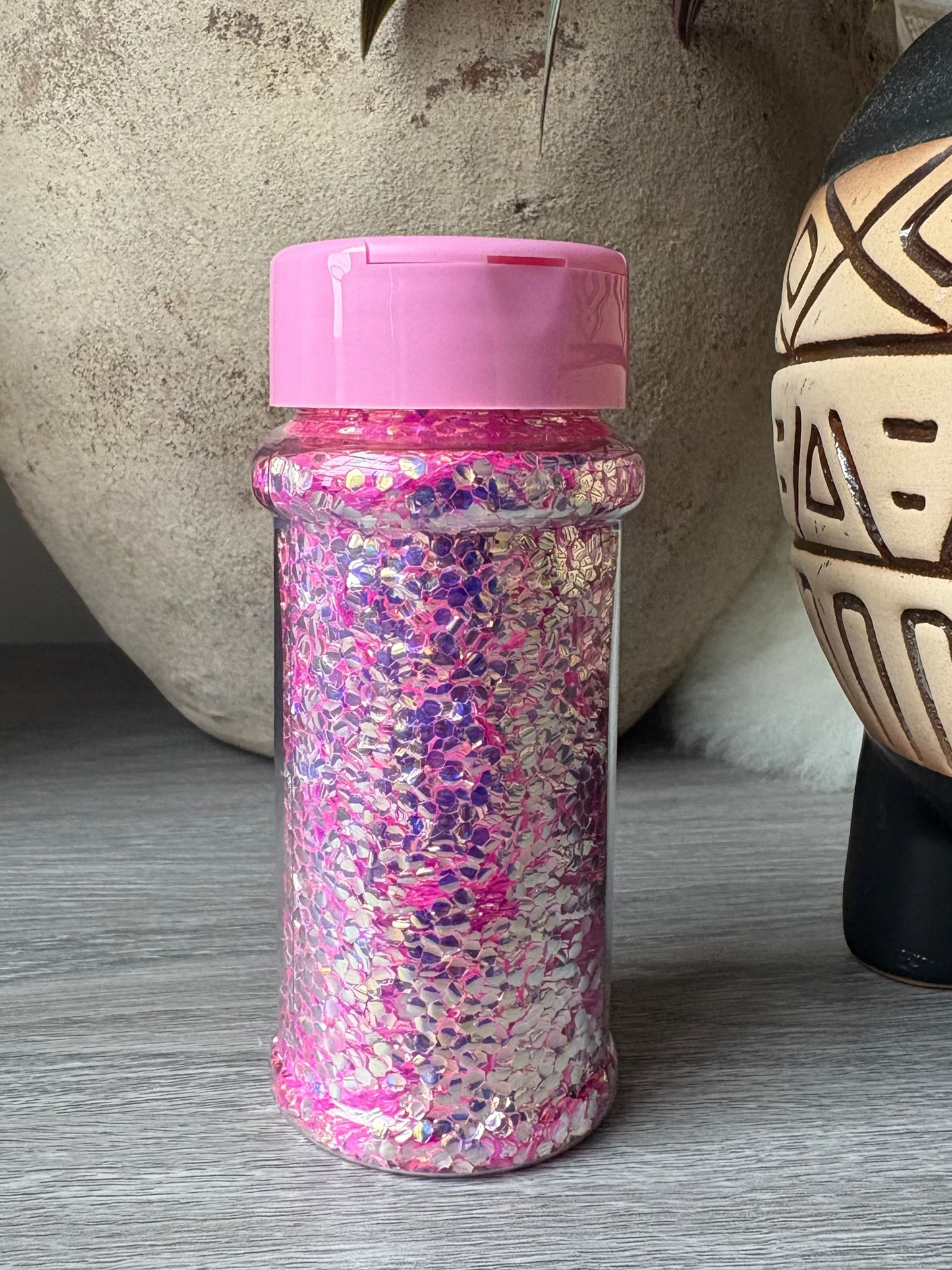 Rosey Cheeks bubble glitter