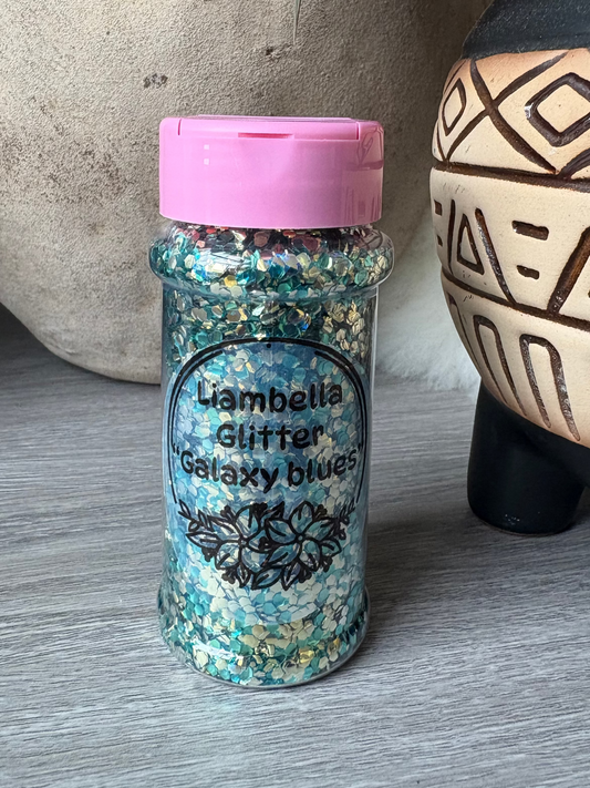 Galaxy Blues bubble glitter
