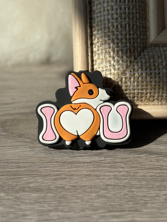 Corgi Dog Silicone Focal Beads