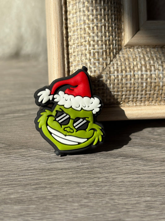 The Grinch Red Hat Silicone Focal Beads