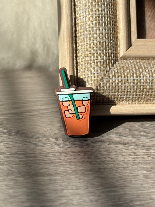 Ice coffee Silicone Focal Beads