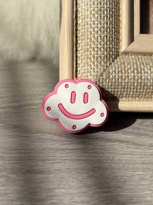 Pink cloud Silicone Focal Beads