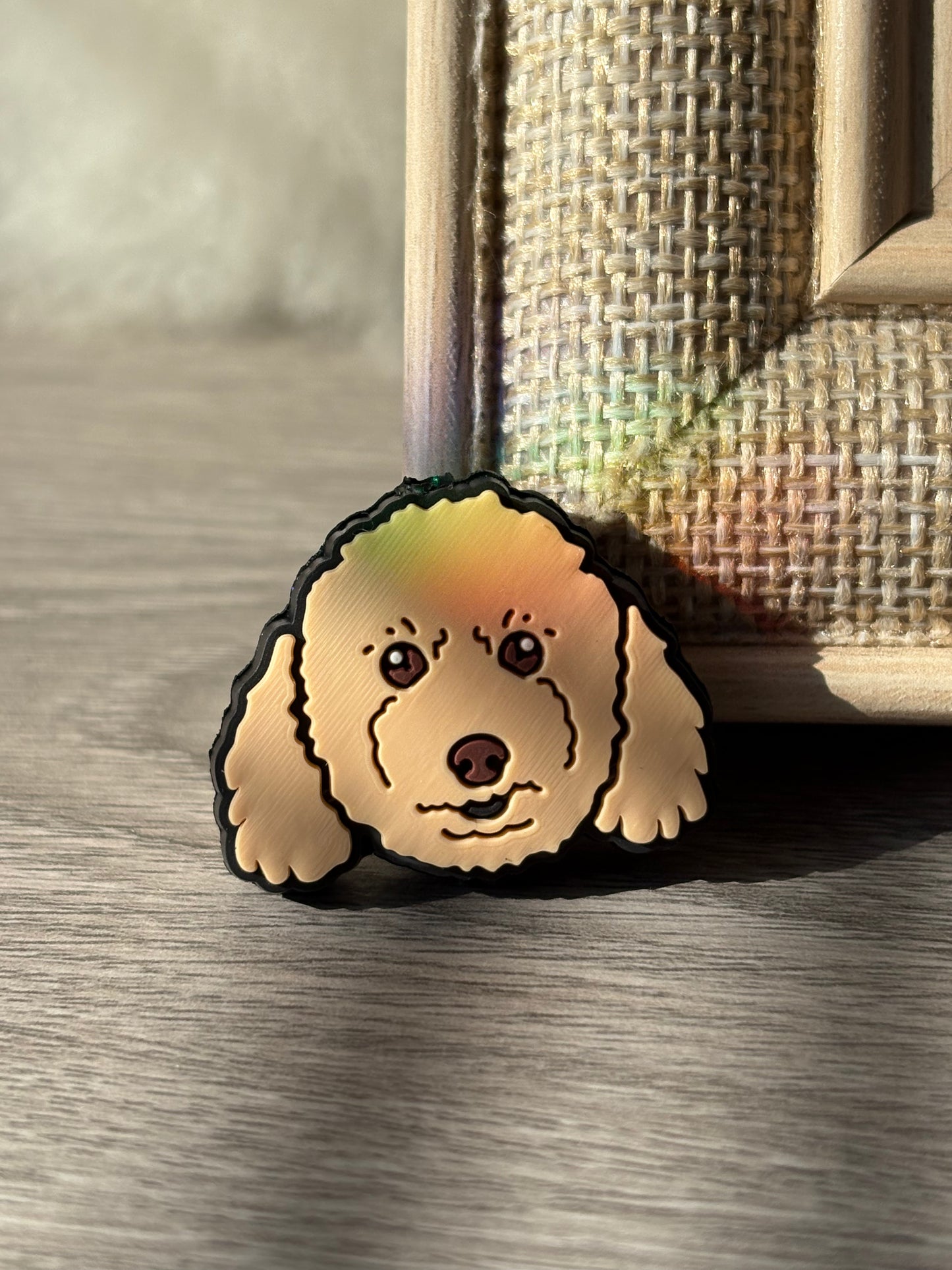 Golden doodle Silicone Focal Beads
