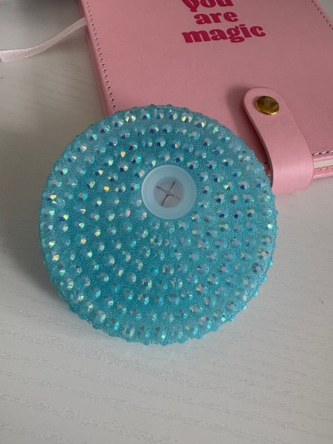 Baby Blue Bling 16oz Lid