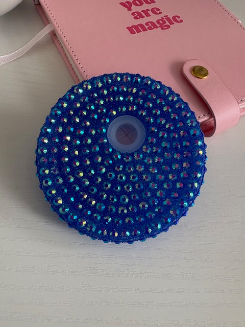 Navy Bling 16oz Lid