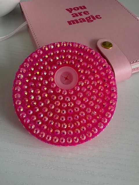 Hot Pink Bling 16oz Lid