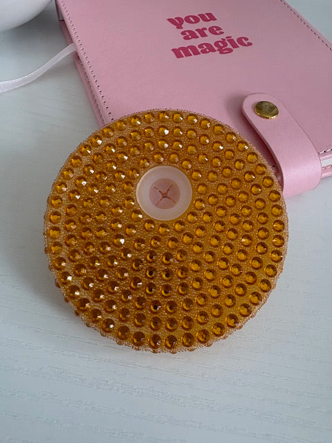 Orange Bling 16oz Lid