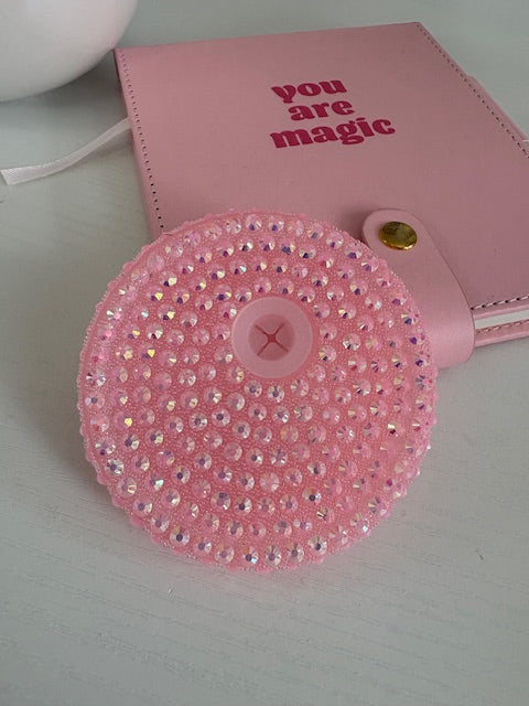 Baby Pink Bling 16oz Lid