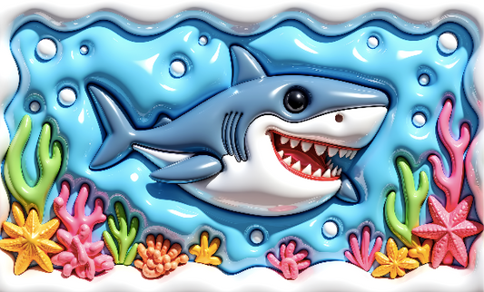Inflated Shark Kids Sublimation Wraps