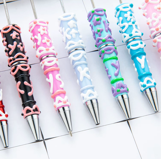 3D Cream Drip Beadable pens